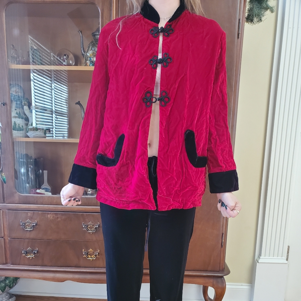 Vintage Velvet Smoking Jacket